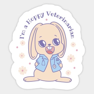 Hoppy Veterinarian   P R t shirt Sticker